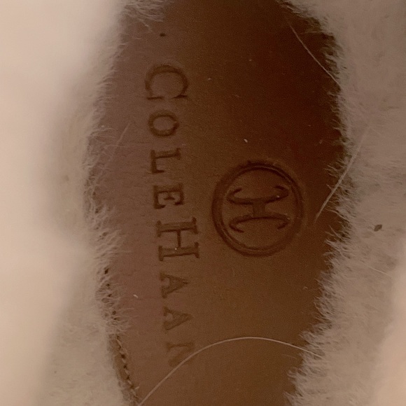 Brand new (no tags) Cole Haan suede and leather boots lined with fur. - Picture 6 of 10